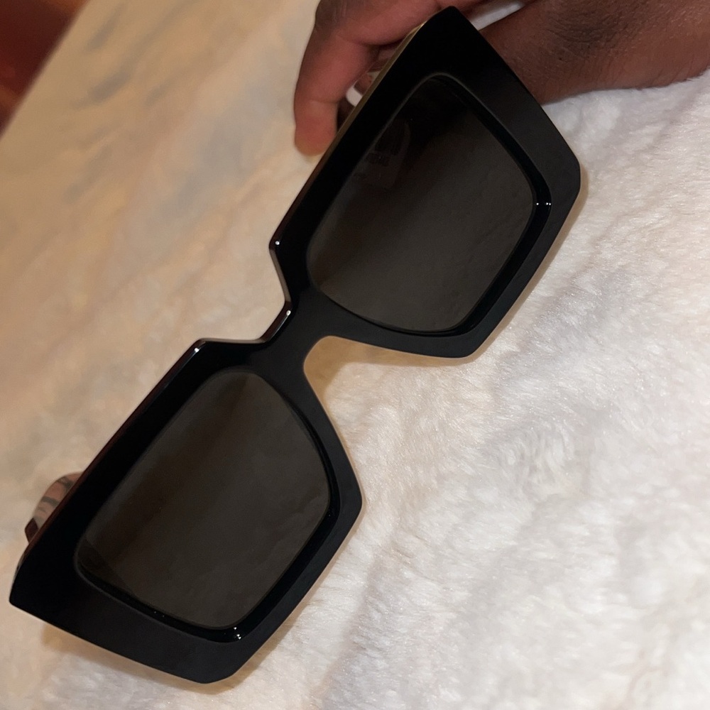 Prada Black and Brown Patterned Sunglasses